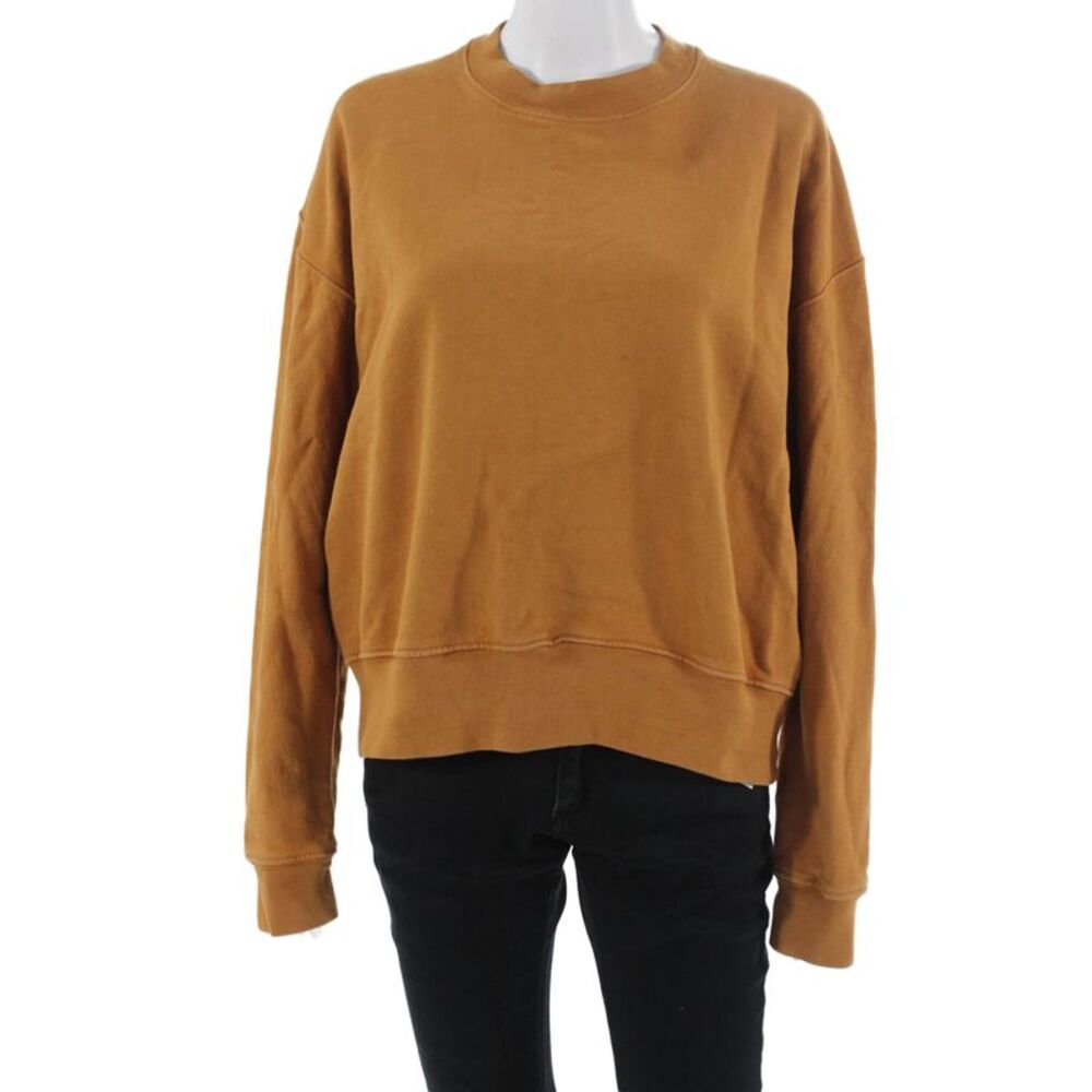 Proenza Schouler White Label Unisex Pullover Sweatshirt Brown Size M
